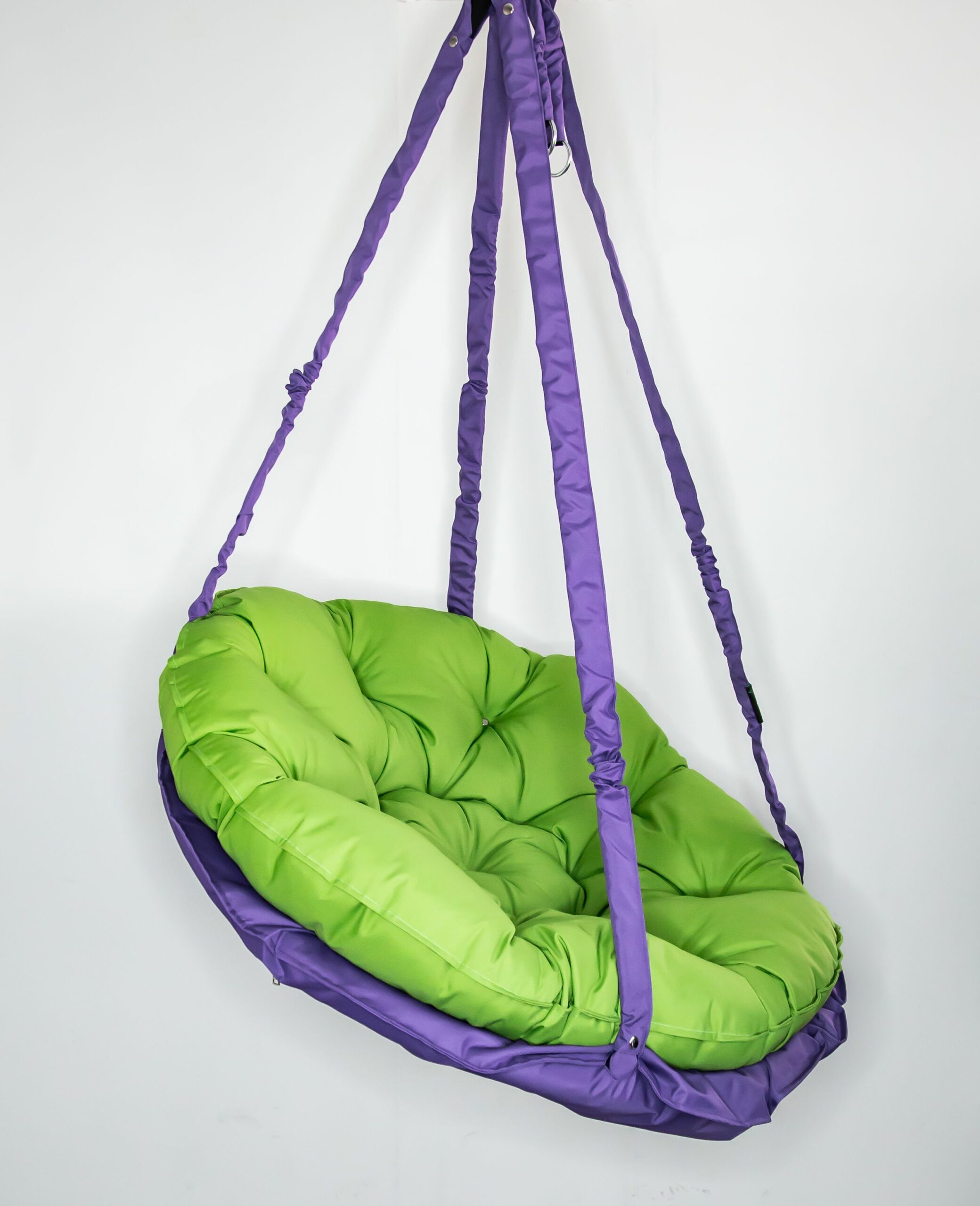 КРЕСЛО-ГАМАК круглое color Light green-Violet