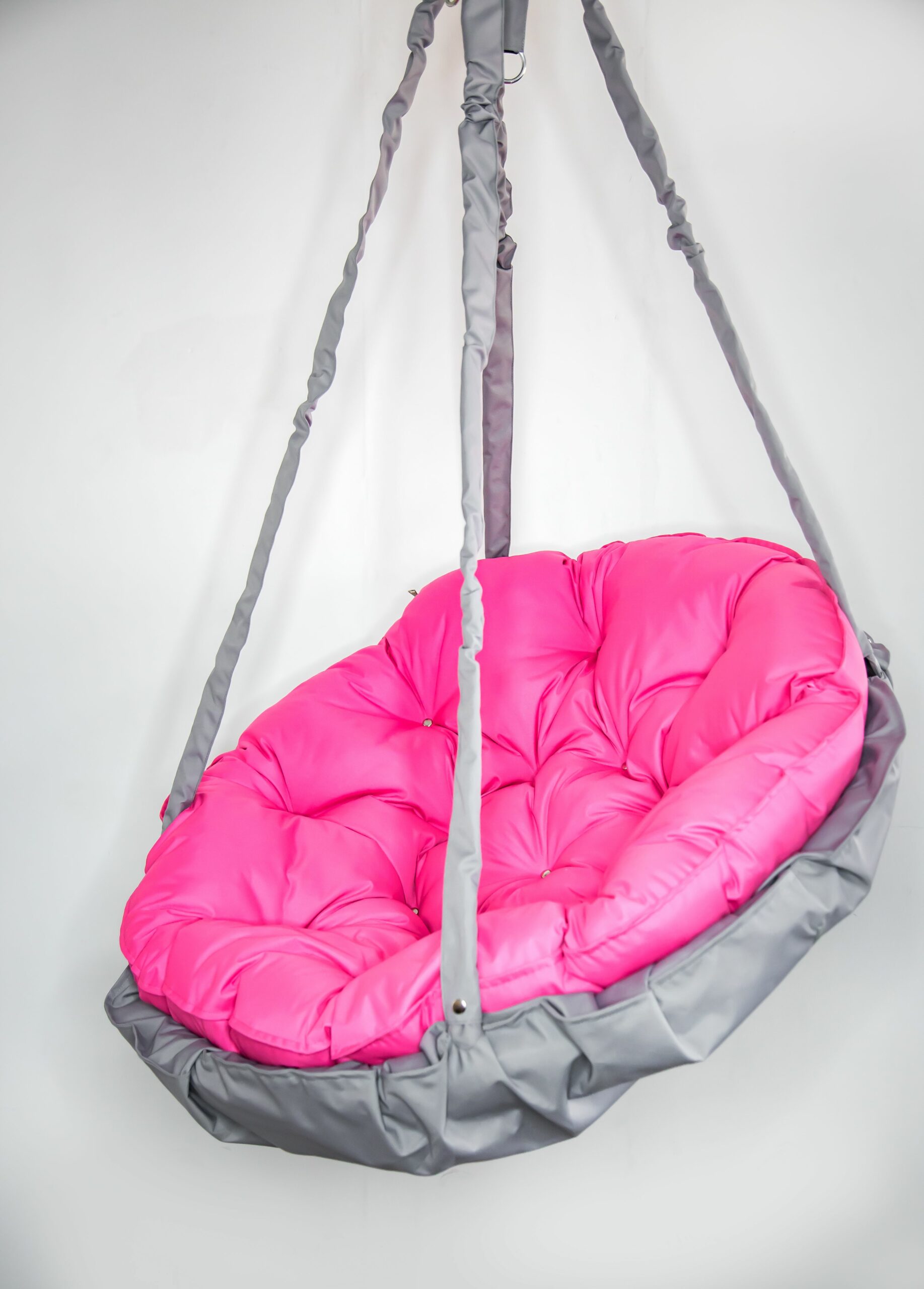 КРЕСЛО-ГАМАК круглое color Pink-Gray