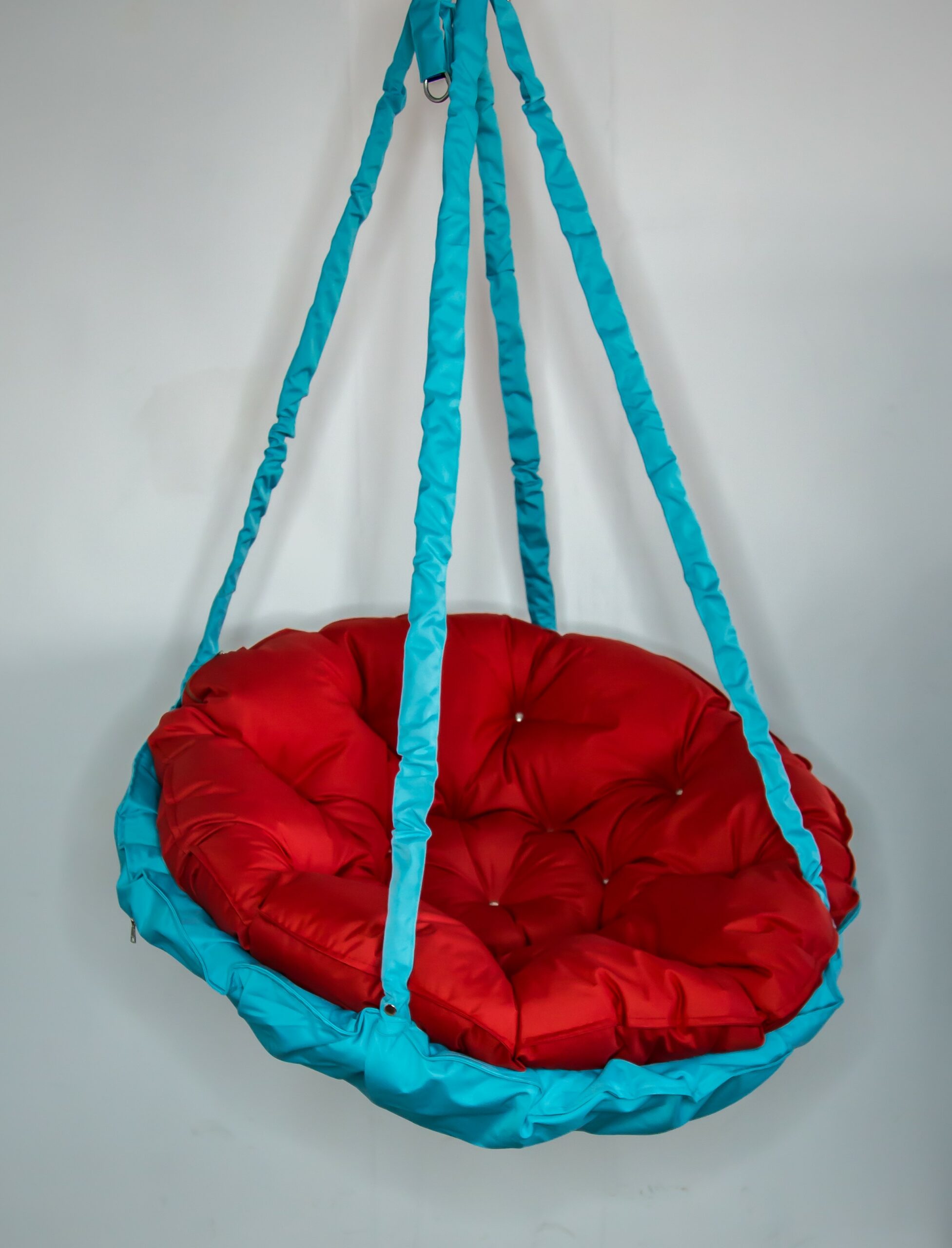 КРЕСЛО-ГАМАК круглое color Red-Turquoise