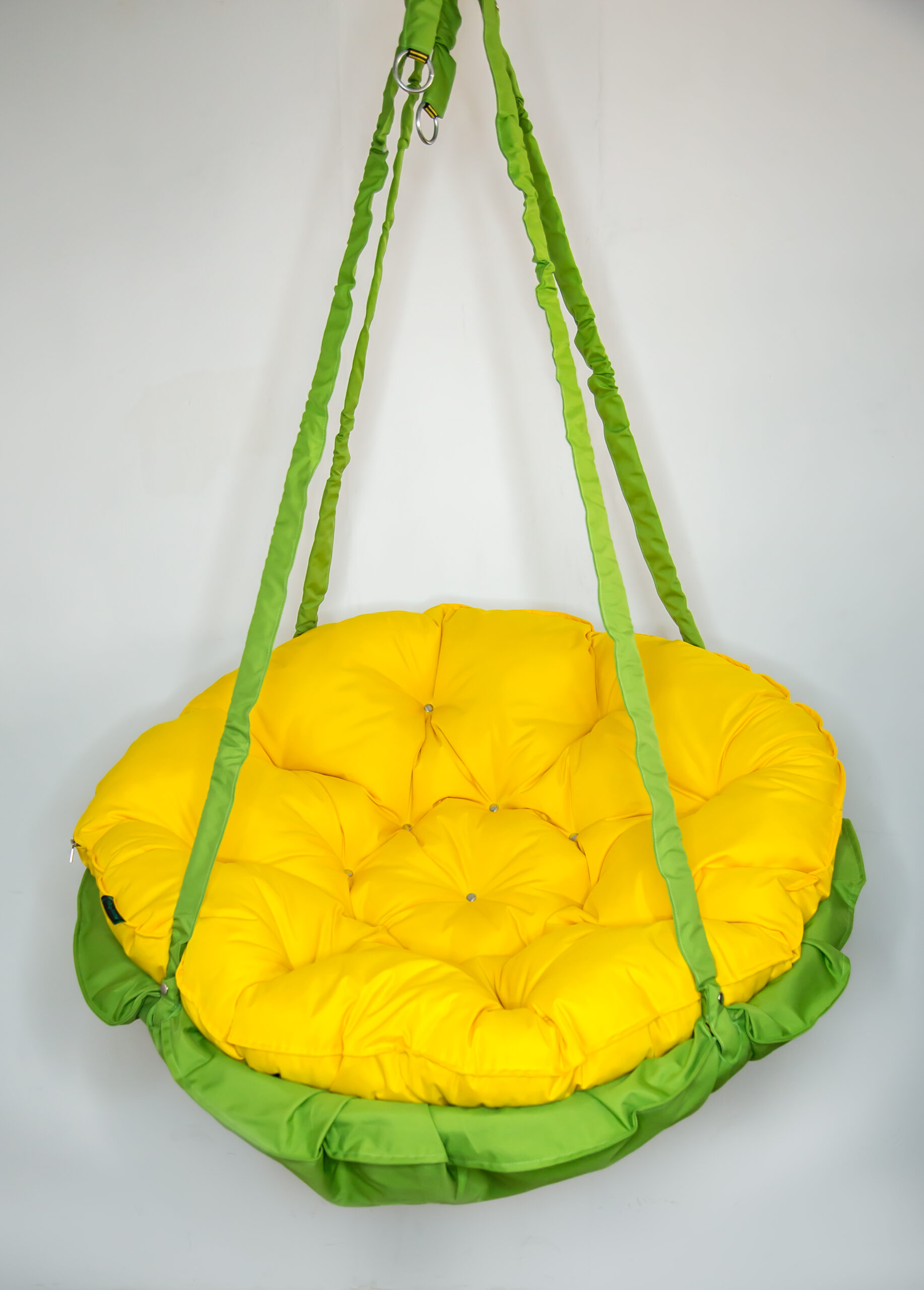КРЕСЛО-ГАМАК круглое color Yellow-Light green