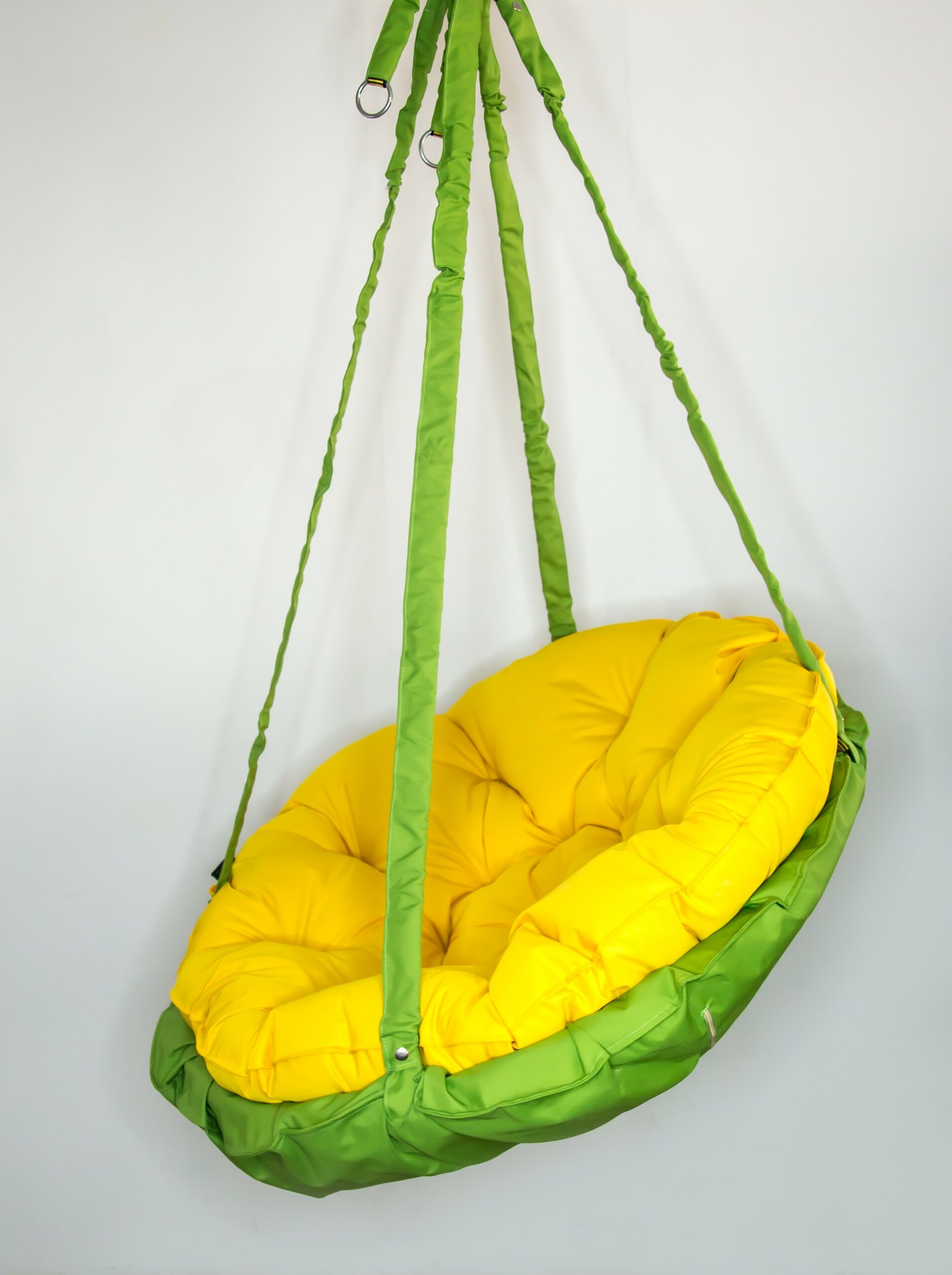 КРЕСЛО-ГАМАК круглое color Yellow-Light green