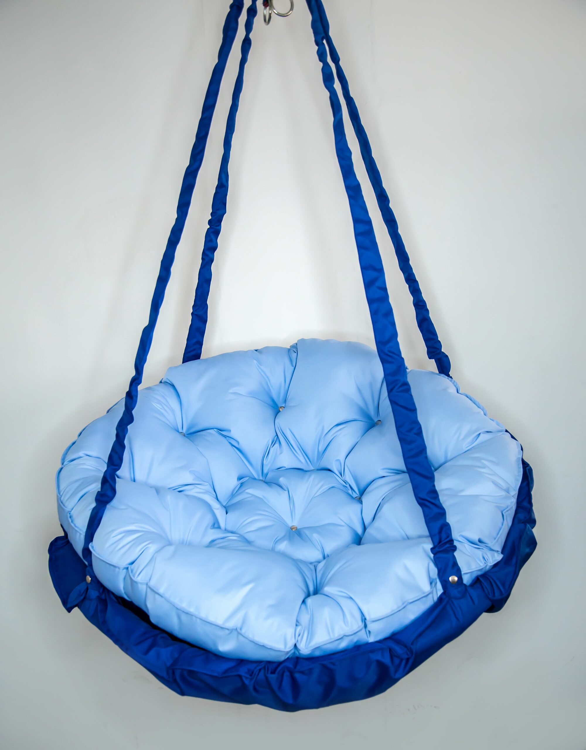 КРЕСЛО-ГАМАК круглое color Blue-Dark blue