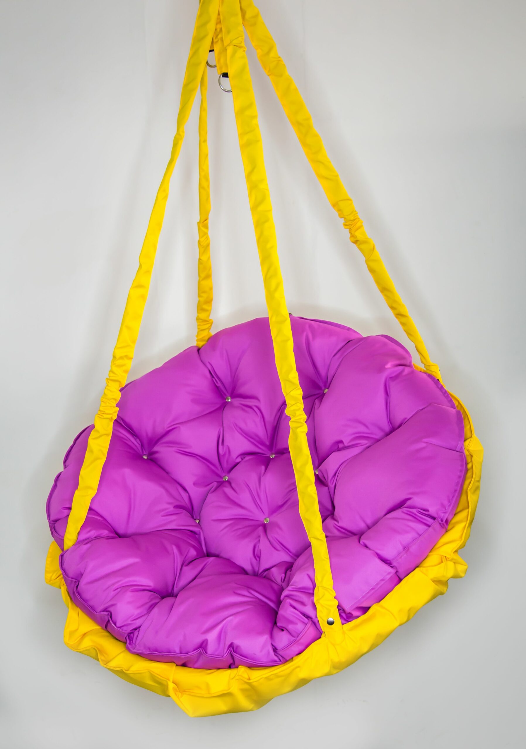КРЕСЛО-ГАМАК круглое color Fuchsia-Yellow