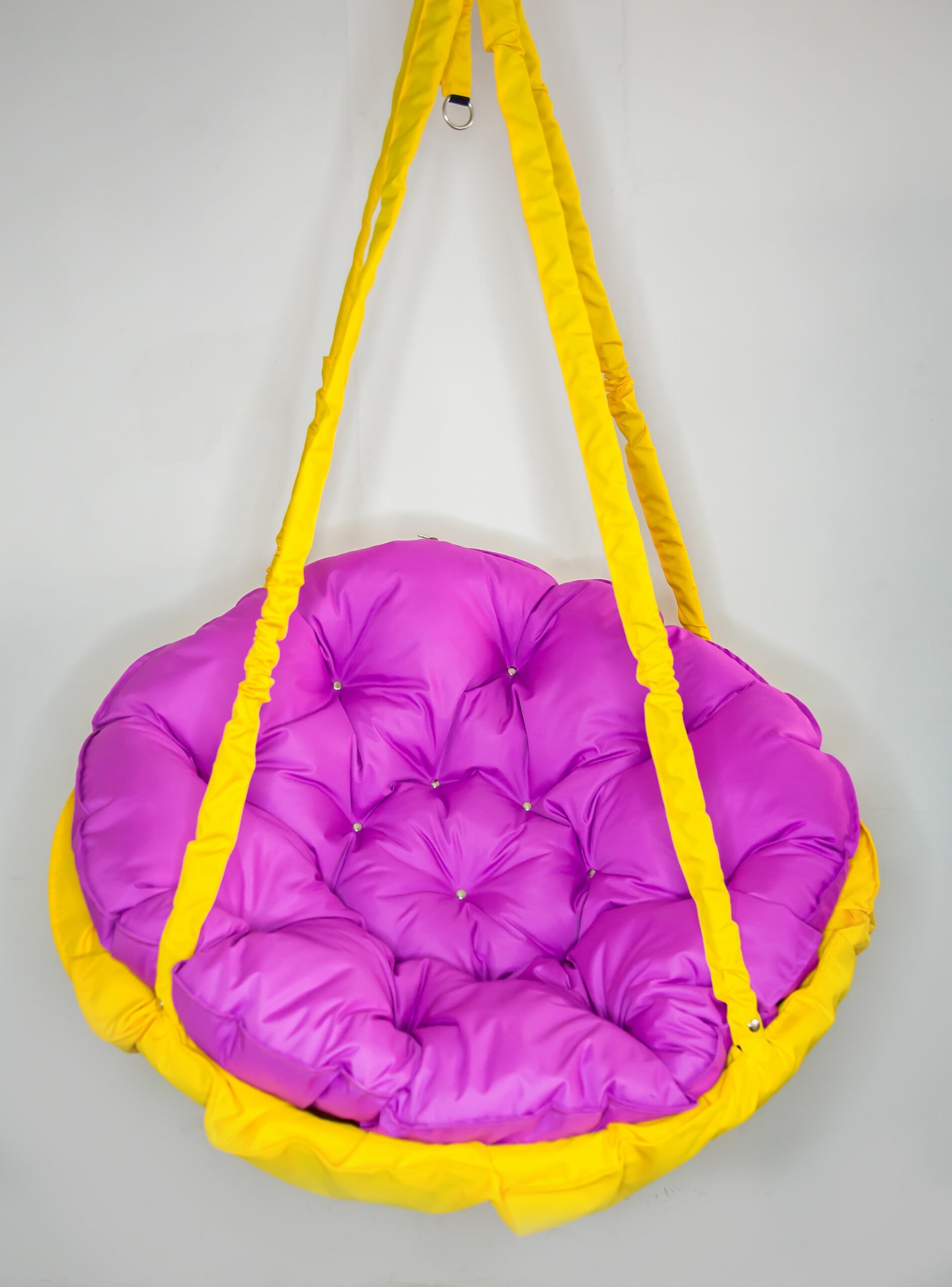 КРЕСЛО-ГАМАК круглое color Fuchsia-Yellow