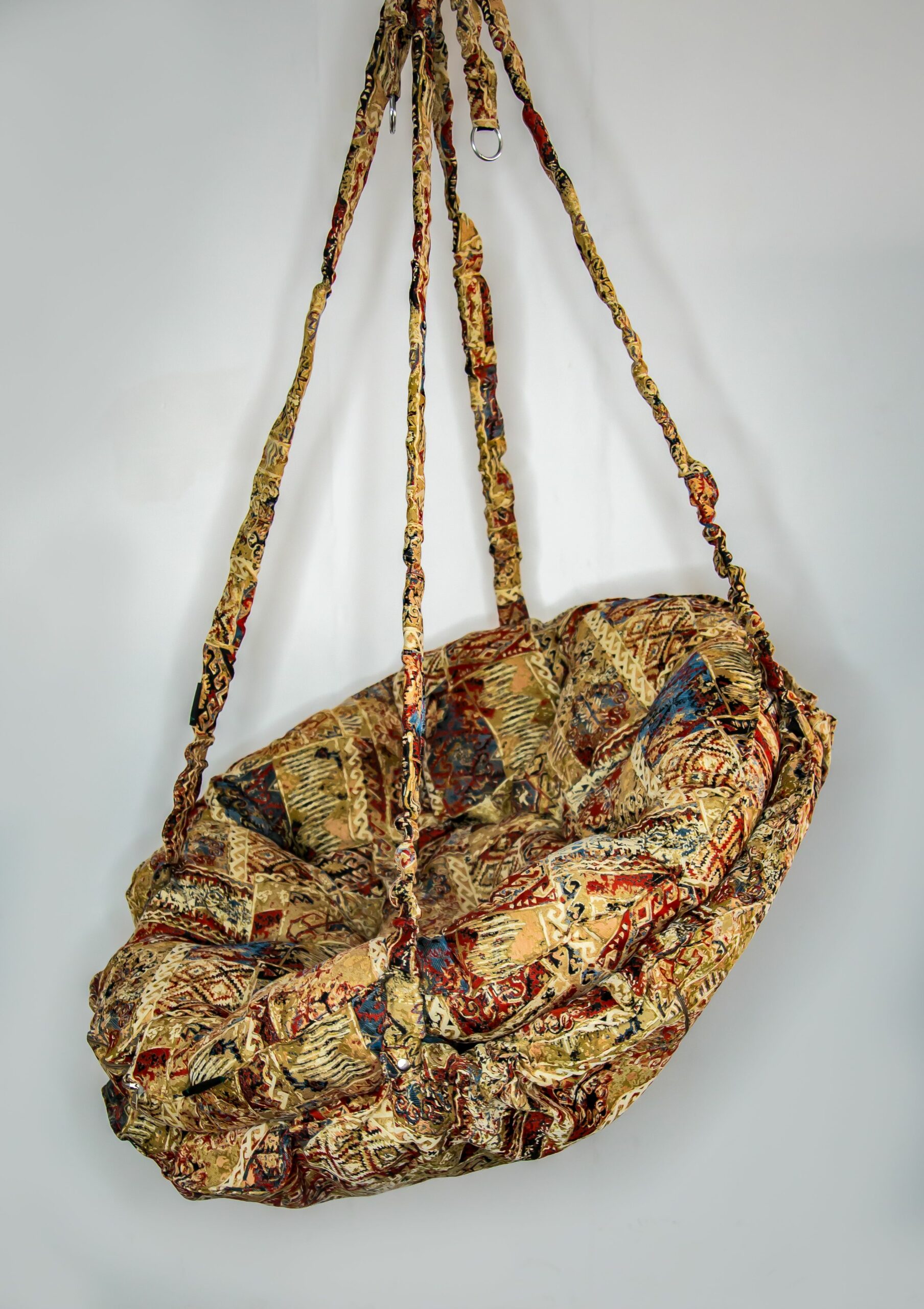 КРЕСЛО-ГАМАК круглое color Dark beige patterned