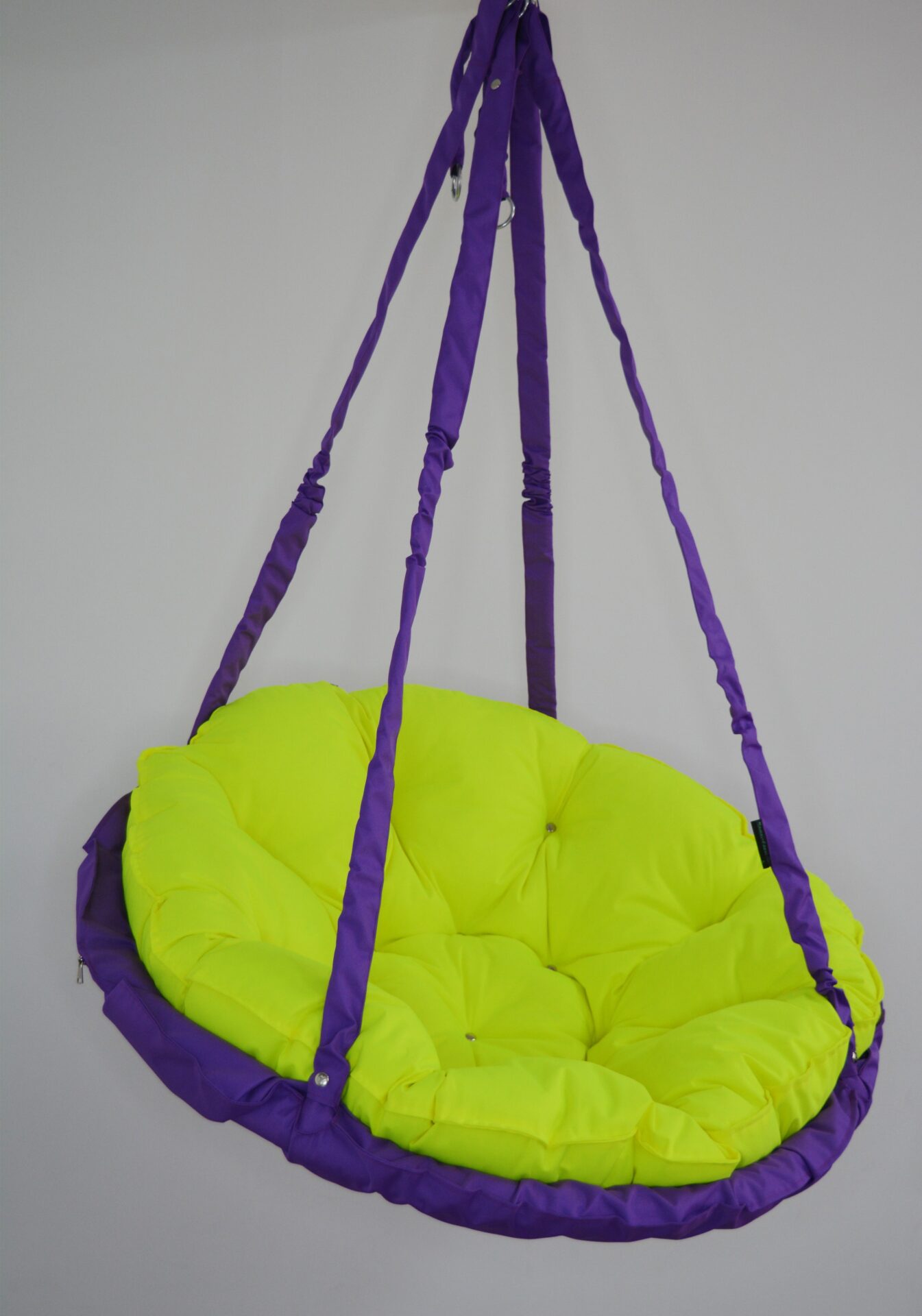КРЕСЛО-ГАМАК круглое color Violet - Neon yellow