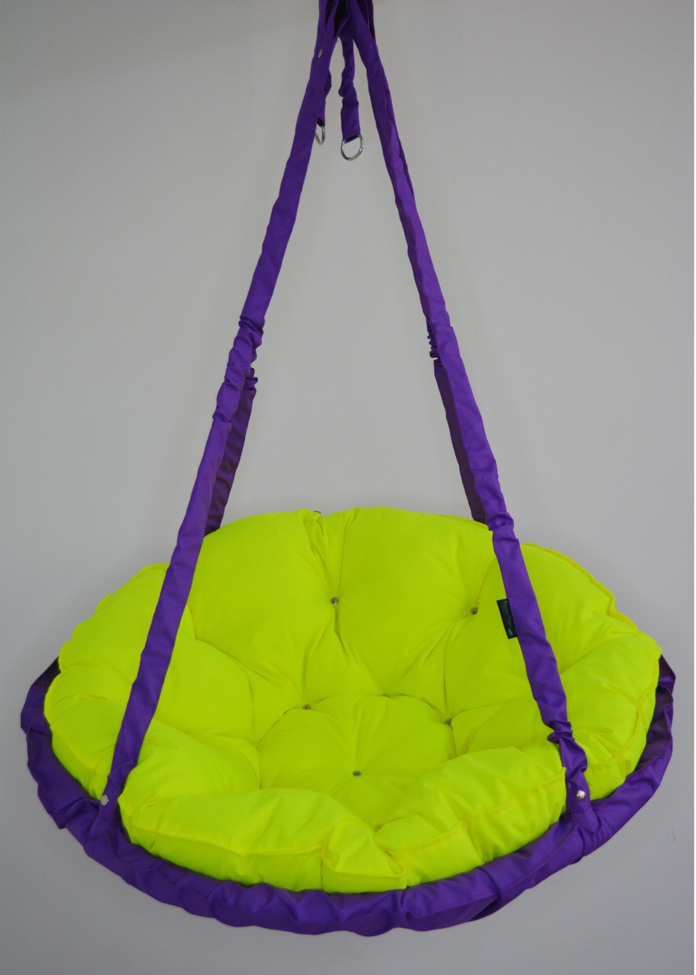 КРЕСЛО-ГАМАК круглое color Violet - Neon yellow