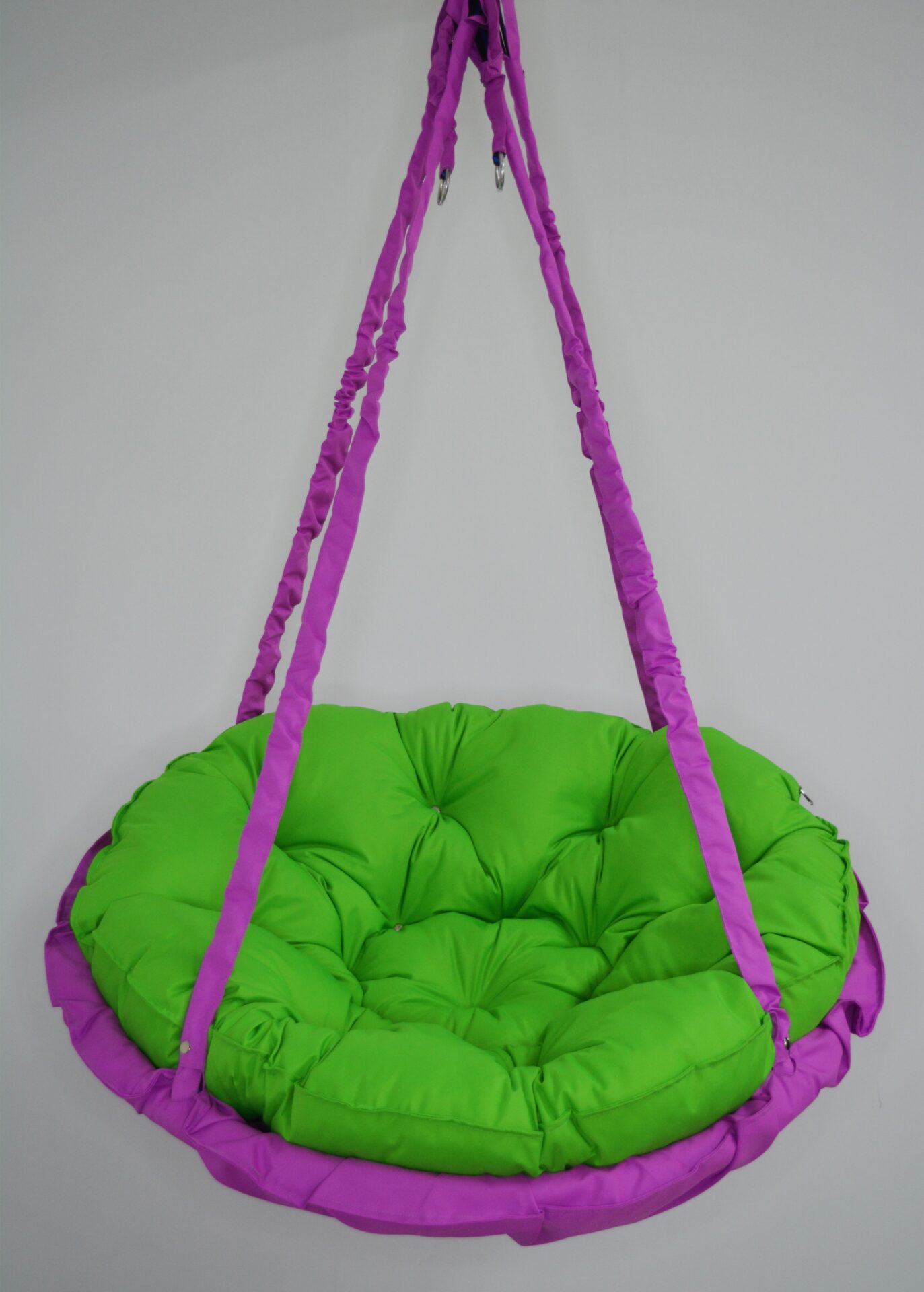 КРЕСЛО-ГАМАК круглое color Fuchsia - Light green