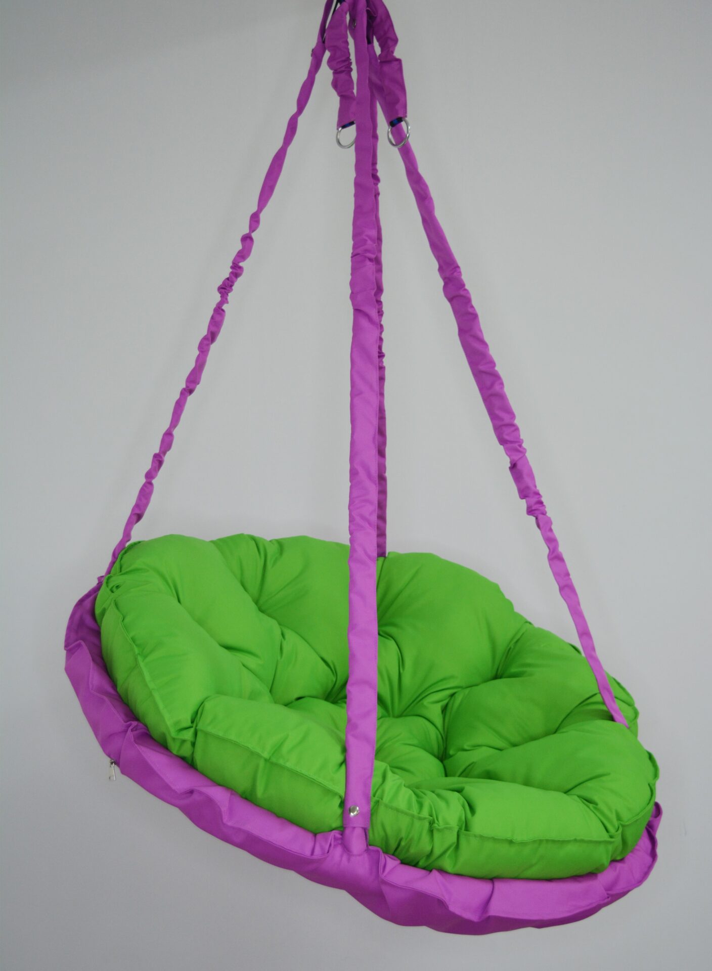 КРЕСЛО-ГАМАК круглое color Fuchsia - Light green