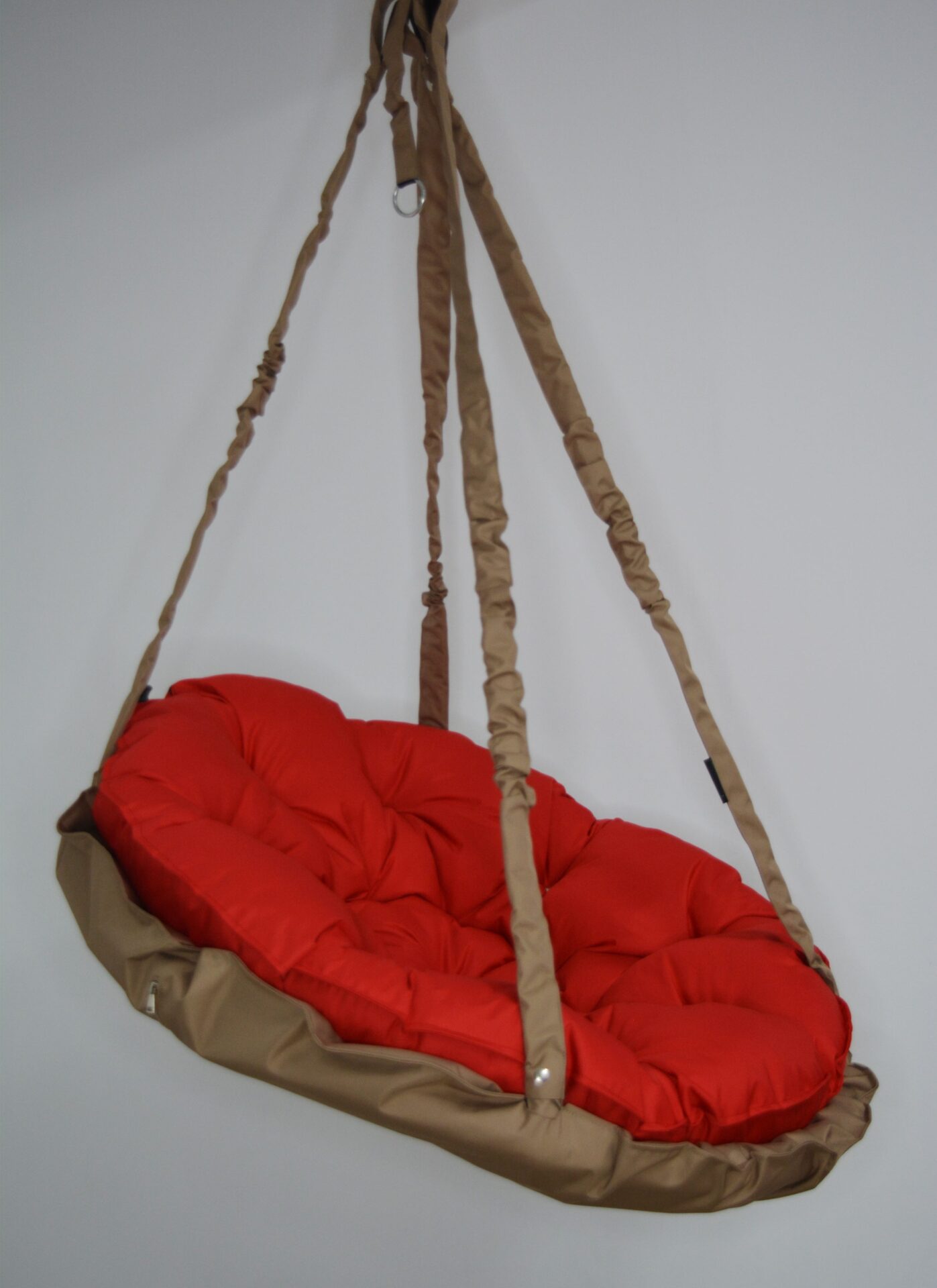 КРЕСЛО-ГАМАК круглое color Beige - Red