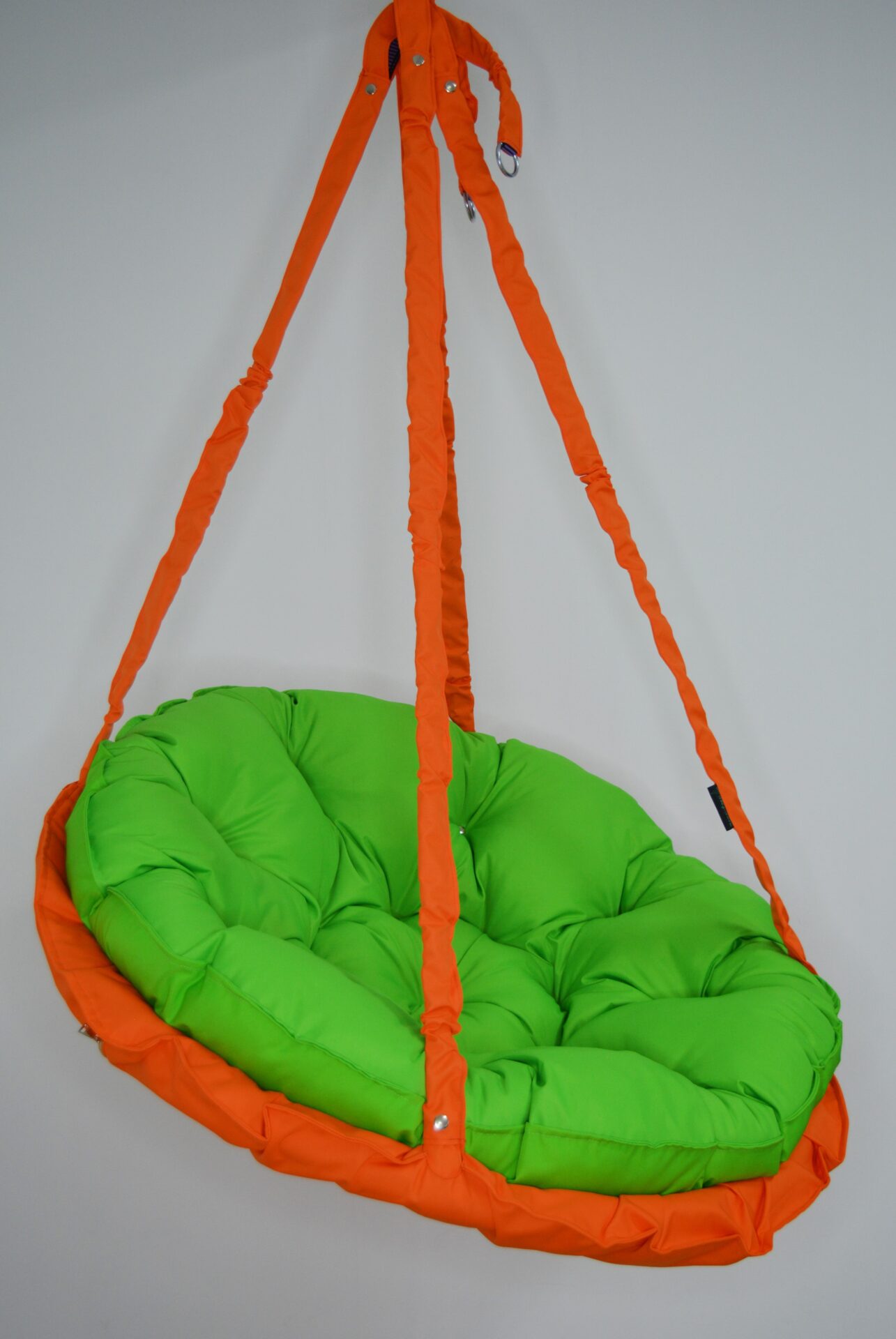 КРЕСЛО-ГАМАК круглое color Orange - Light green