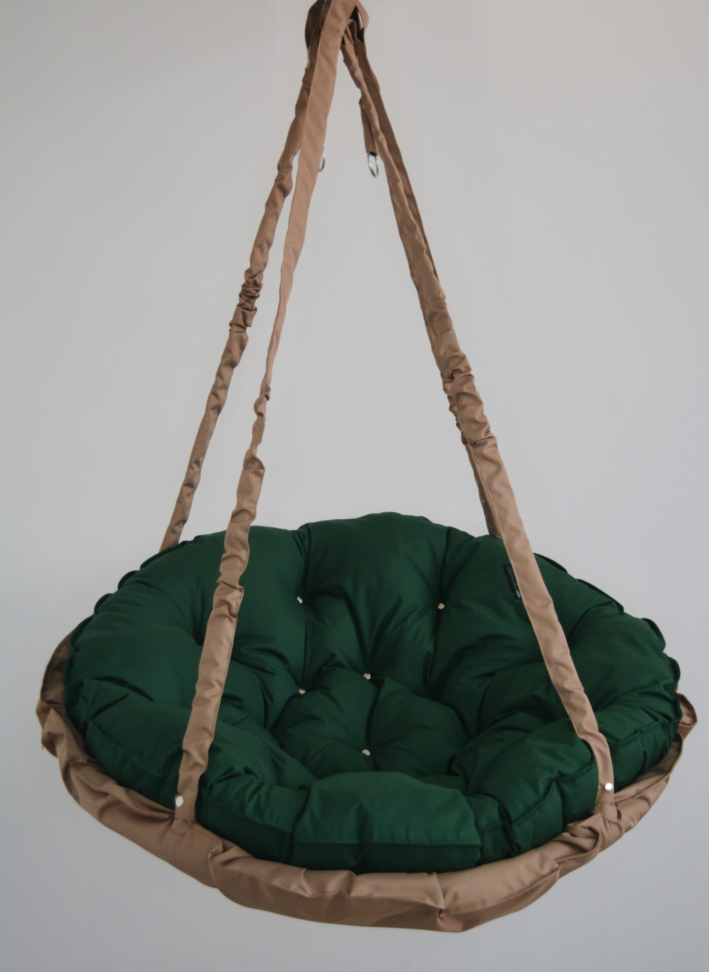 КРЕСЛО-ГАМАК круглое color Beige - Dark green