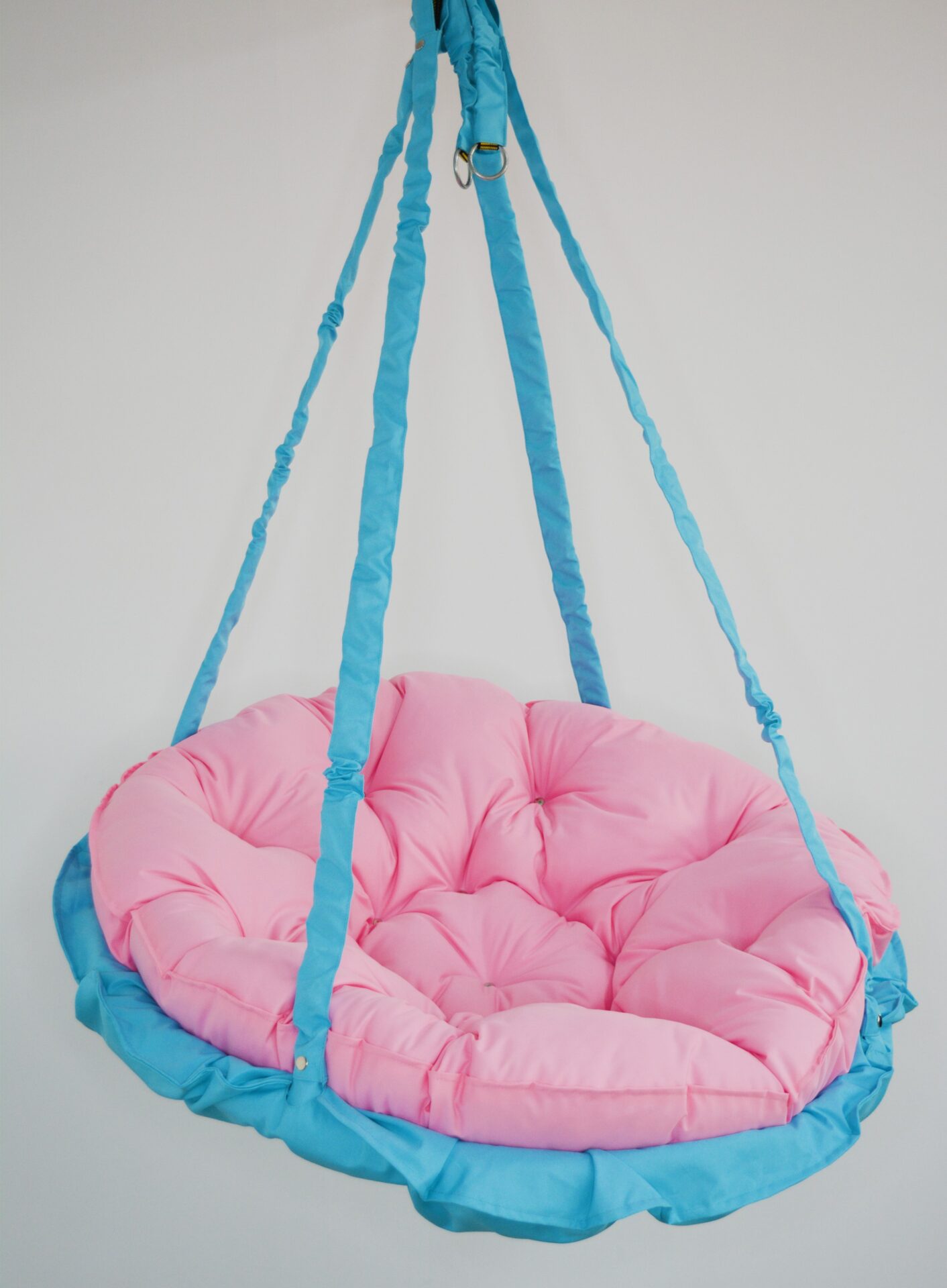 КРЕСЛО-ГАМАК круглое color Turquoise - Light pink