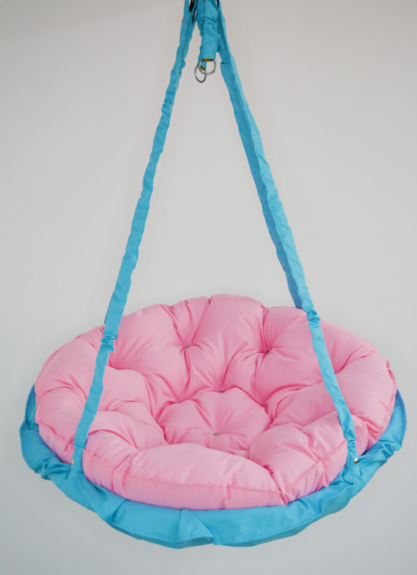 КРЕСЛО-ГАМАК круглое color Turquoise - Light pink