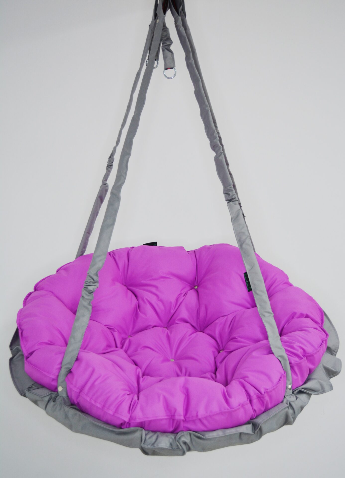 КРЕСЛО-ГАМАК круглое color Light gray - Fuchsia