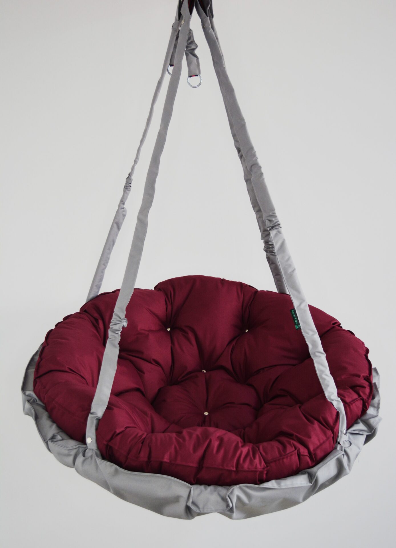 КРЕСЛО-ГАМАК круглое color Light gray - Burgundy