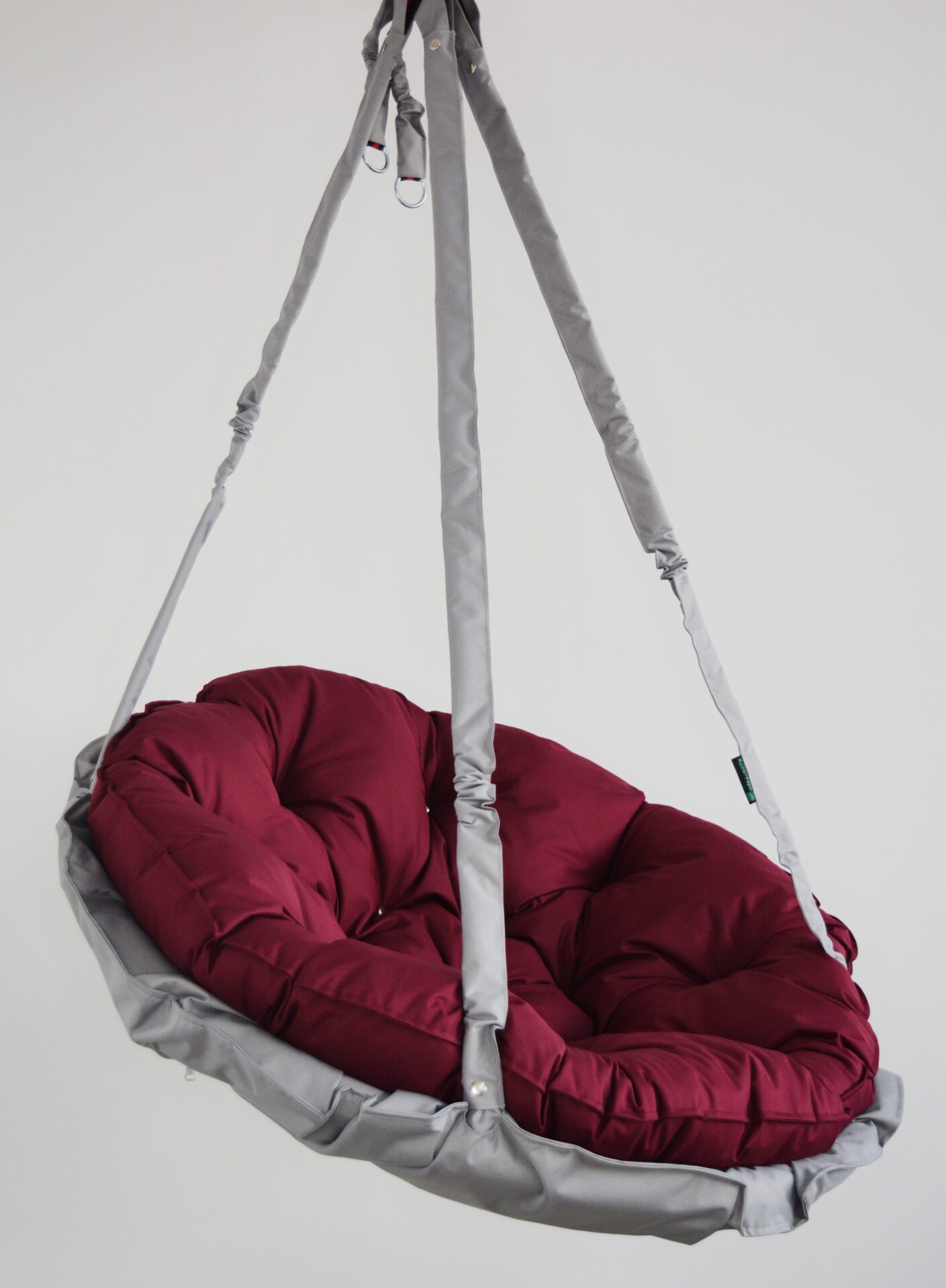 КРЕСЛО-ГАМАК круглое color Light gray - Burgundy
