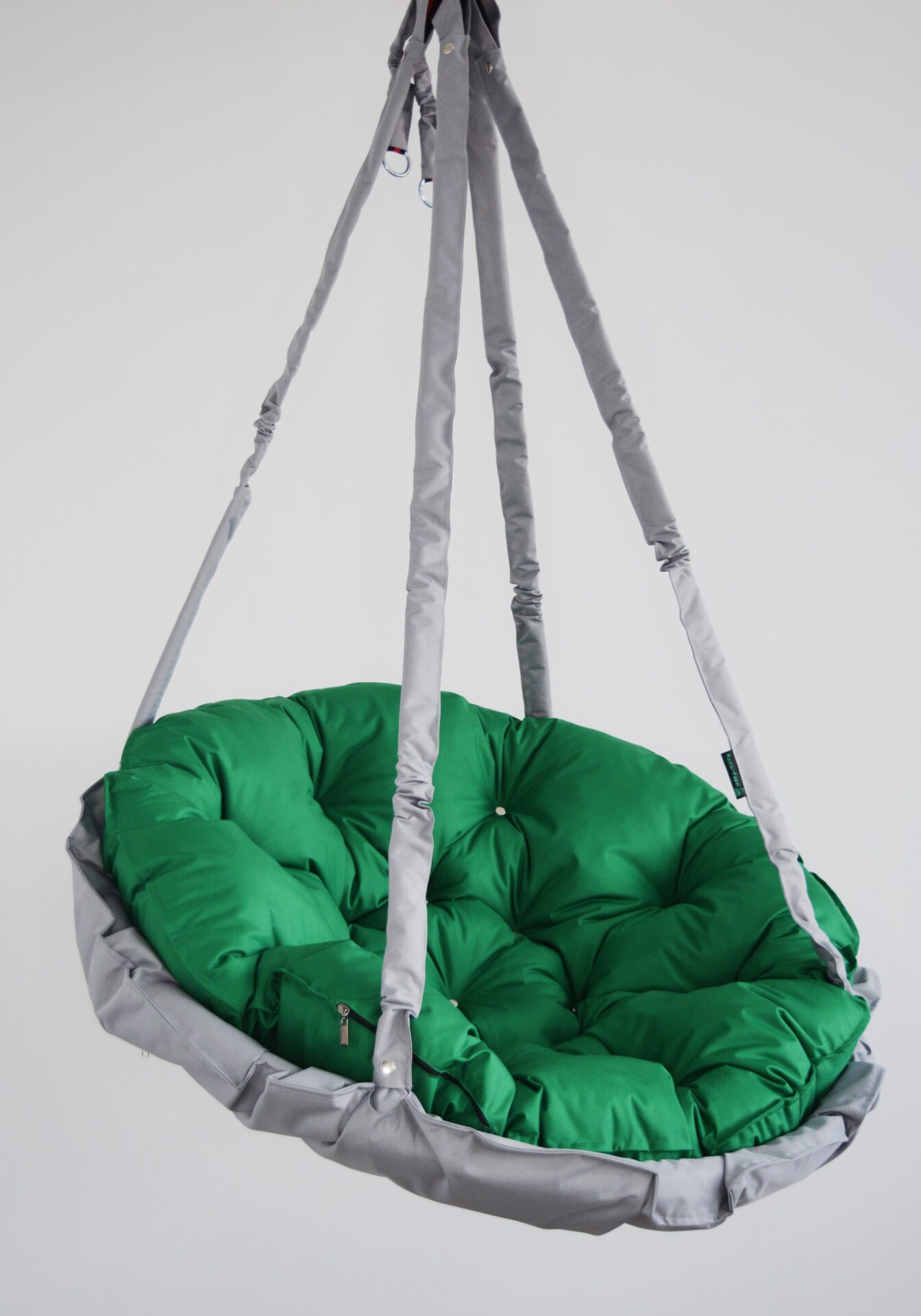 КРЕСЛО-ГАМАК круглое color Light gray - Emerald
