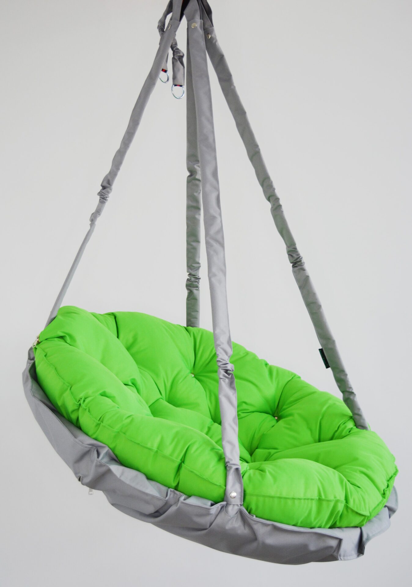 КРЕСЛО-ГАМАК круглое color Light gray - Light green