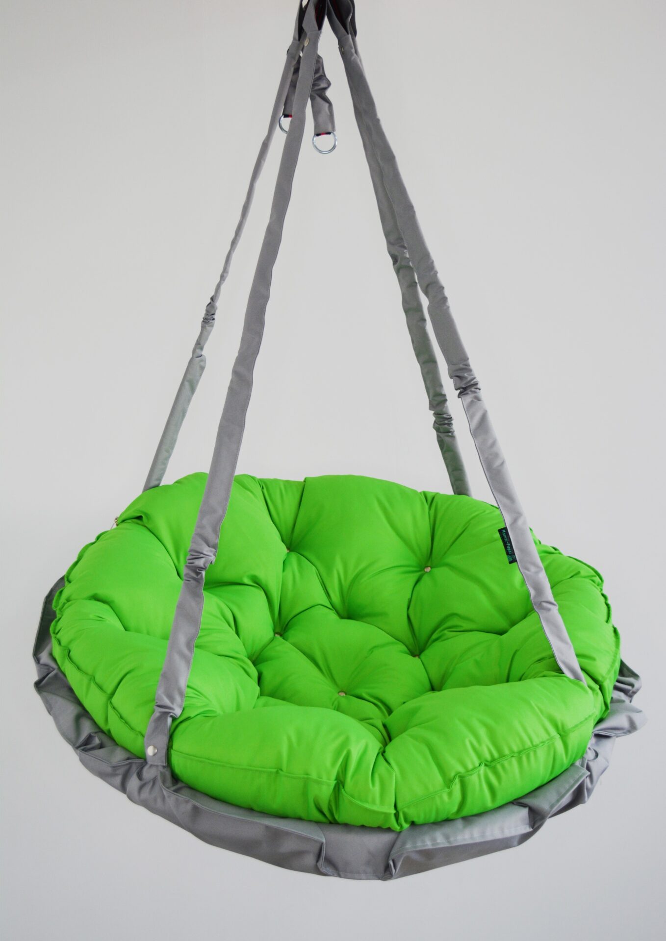 КРЕСЛО-ГАМАК круглое color Light gray - Light green