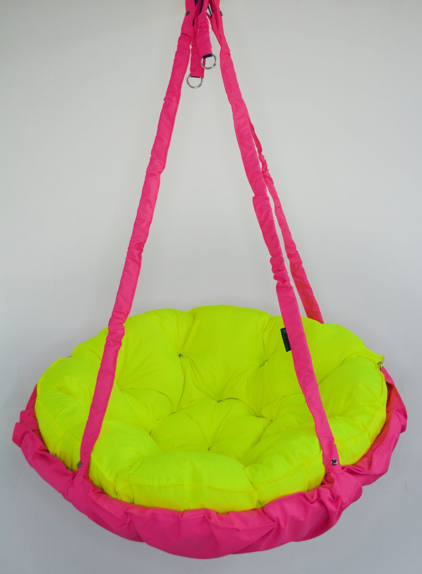 КРЕСЛО-ГАМАК круглое color Pink - Neon yellow