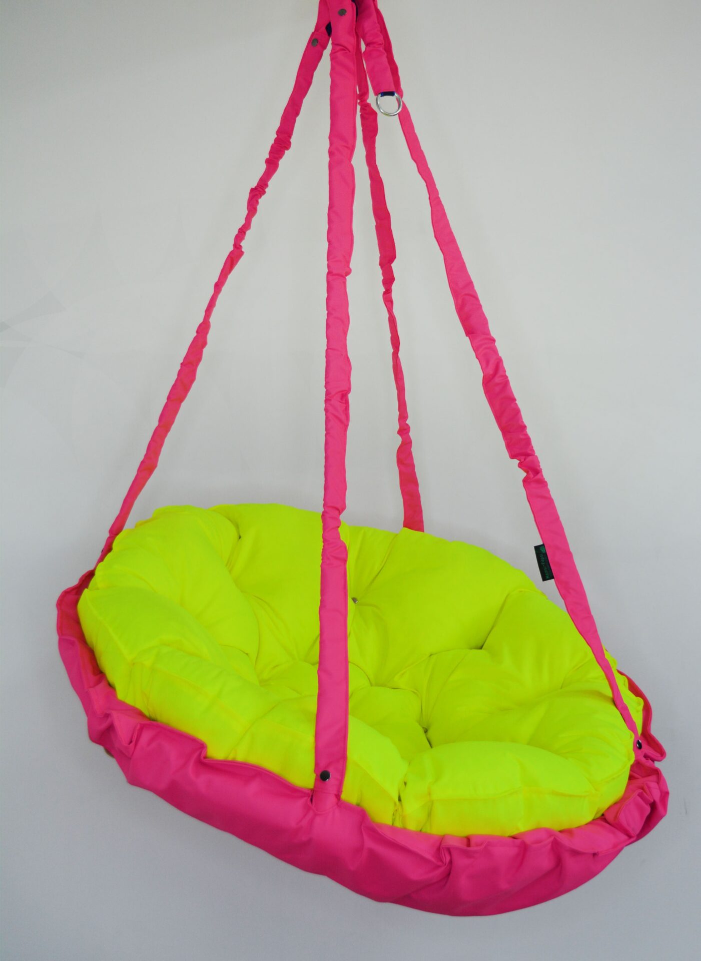 КРЕСЛО-ГАМАК круглое color Pink - Neon yellow