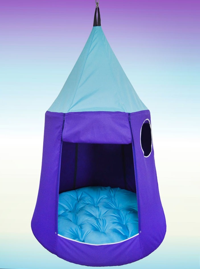 Подвесной домик color Purple+Turquoise