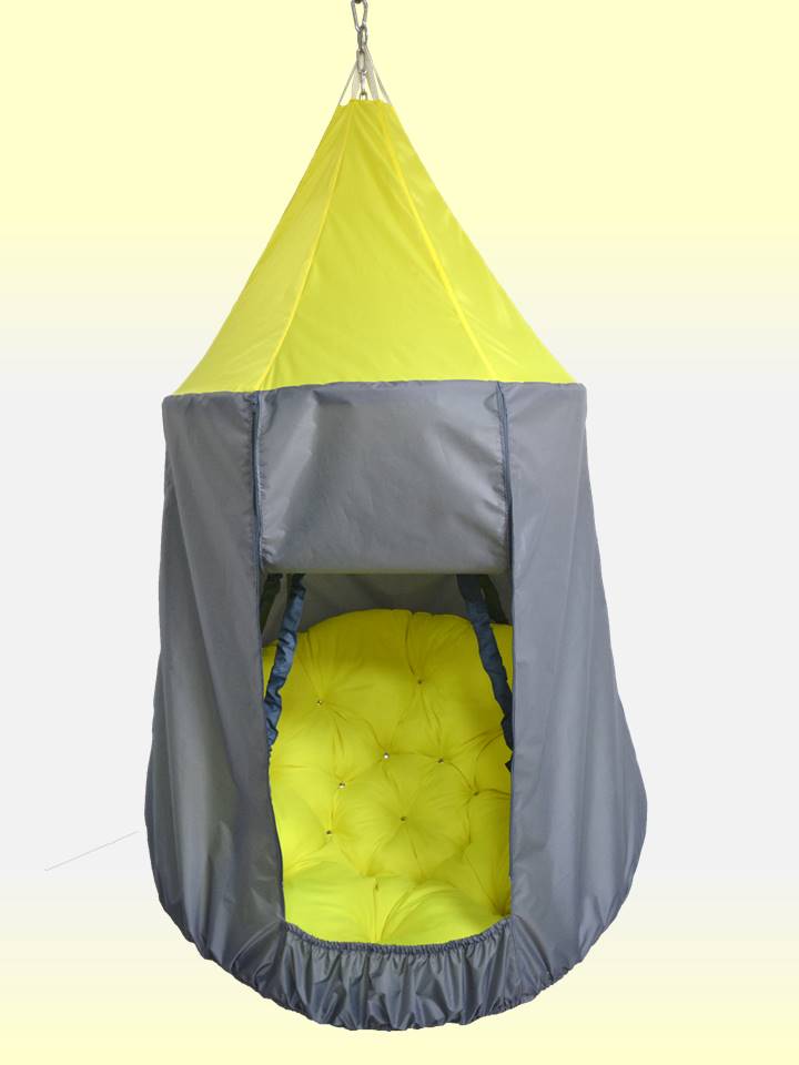 Домик чехол Graphite+Yellow