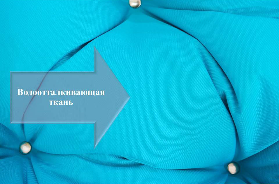 Подвесной шезлонг бирюзовая качель с бирюзовым матрасом — изображение 6