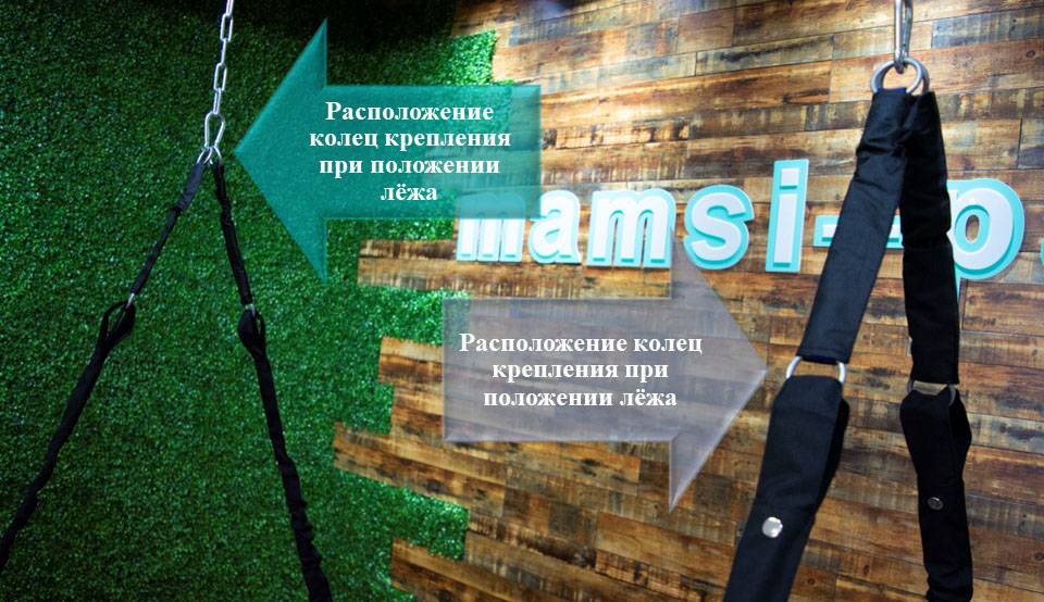 Подвесной диван черный с матрасом графитового цвета — изображение 10
