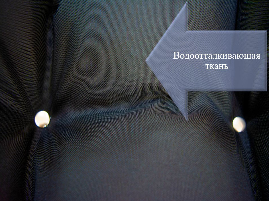 Подвесной шезлонг черная качель с черным матрасом — изображение 7